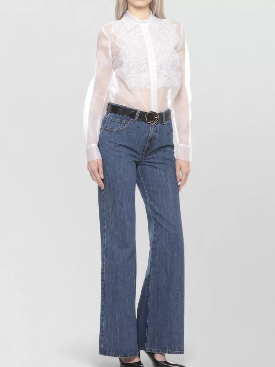 Parosh Silk Long-Sleeve Shirt