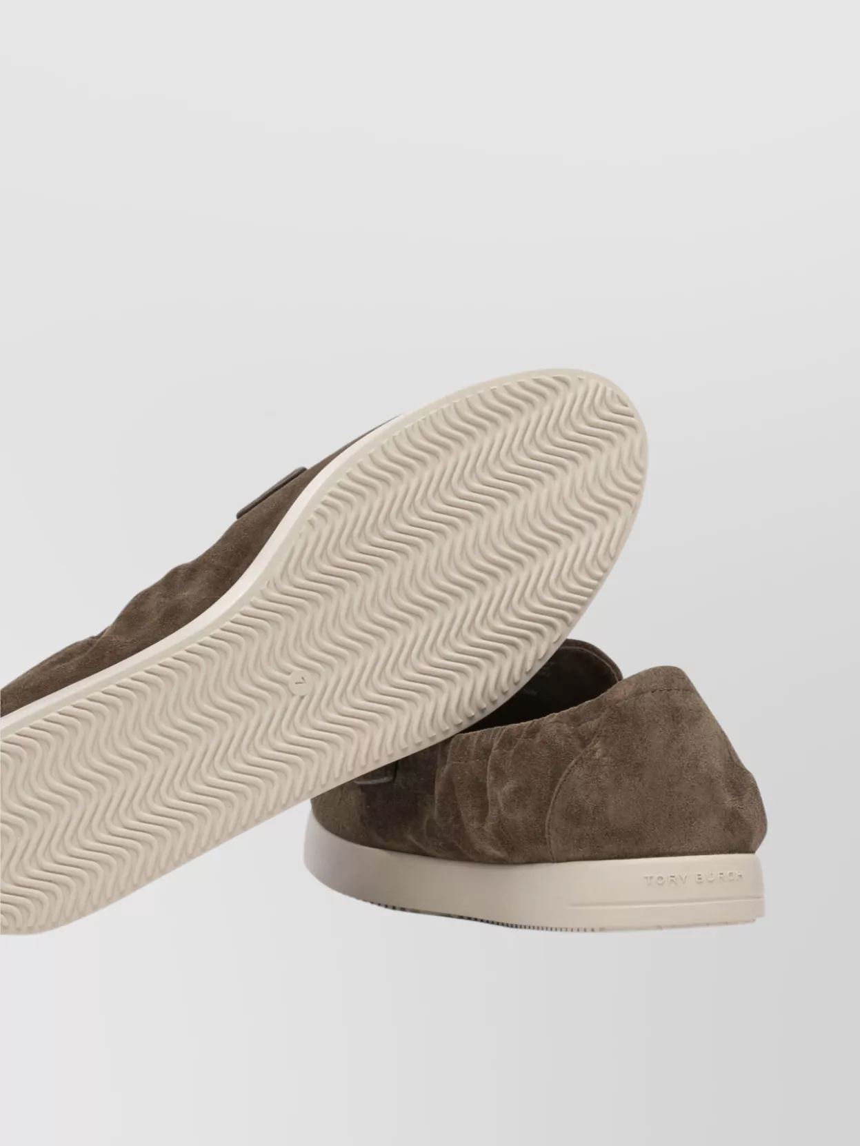 Tory Burch Brown Loafers With Logo Plaque On The Front And Slip-on Design