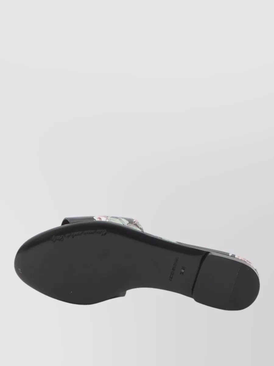 Dolce&Gabbana Floral Beachwear Slides Decorative Buckle