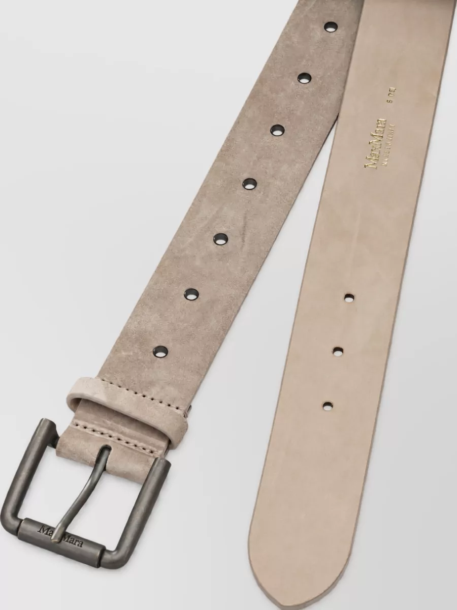 Max Mara suede studded belt