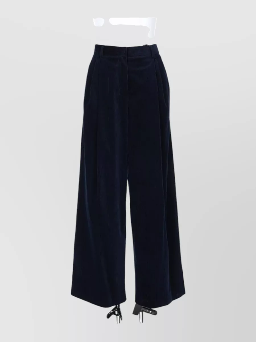 S Max Mara cotton wide-leg trousers