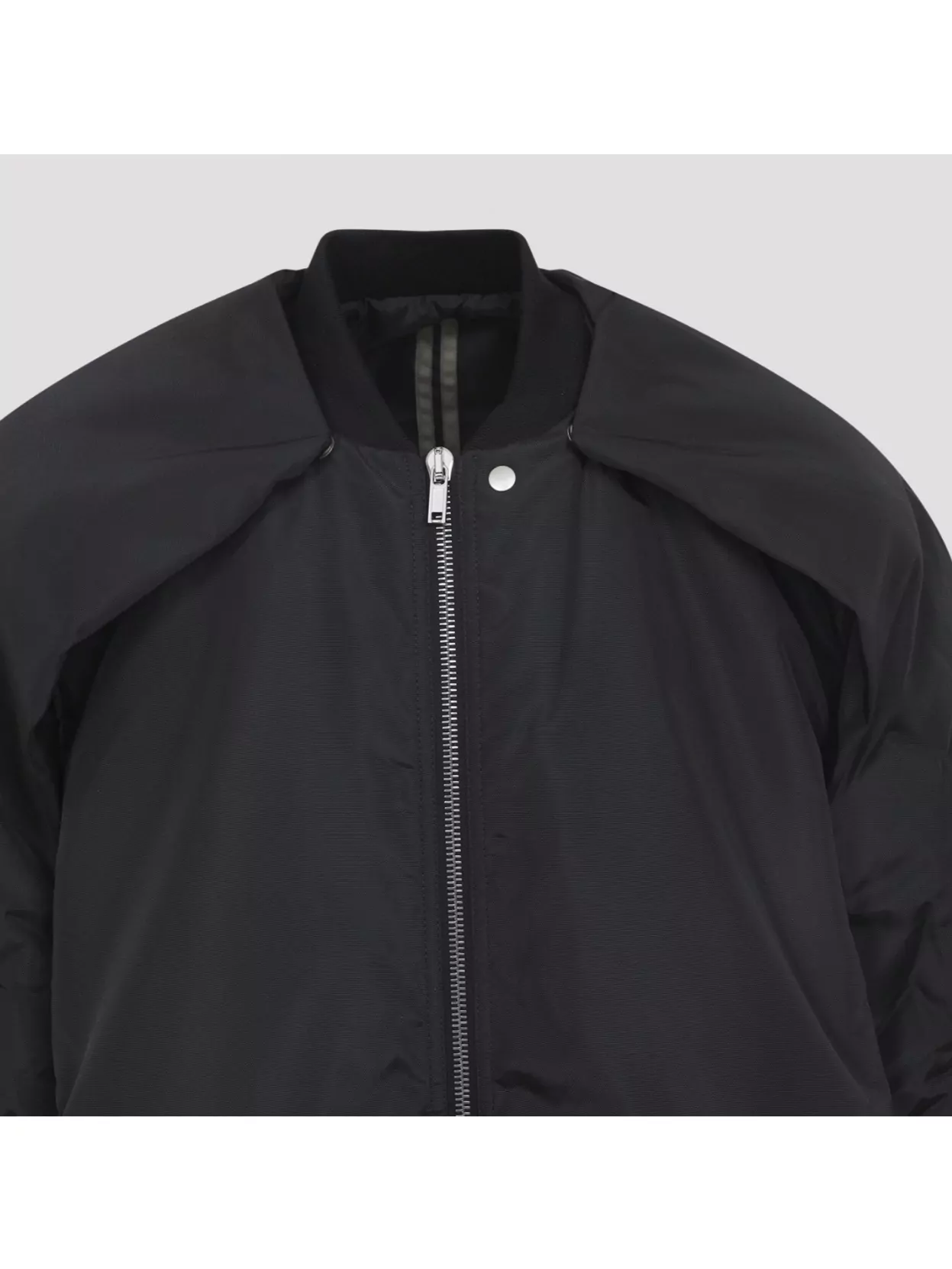Rick Owens Drkshdw Longline Jacket With Ribbed Cuffs And Hem