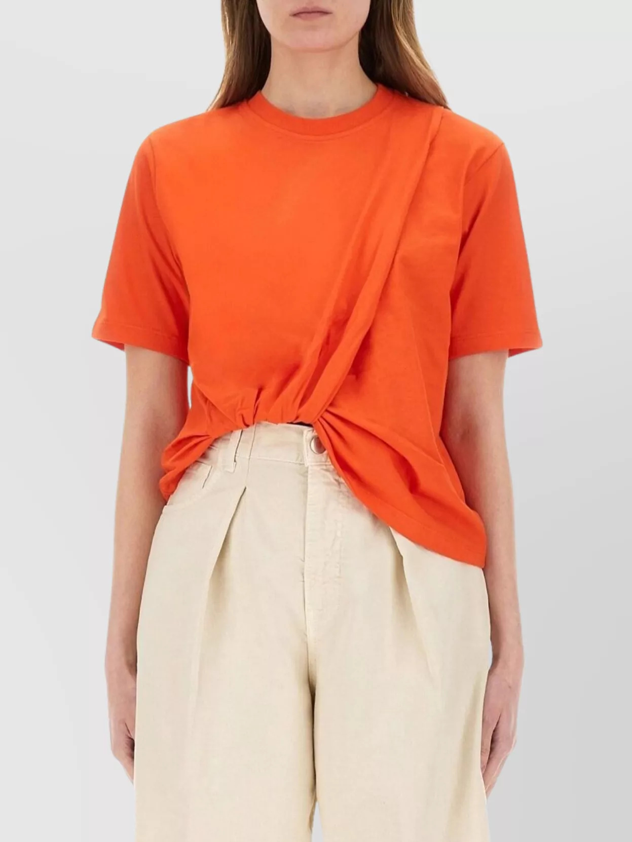 Msgm Twist Detailed Crewneck T