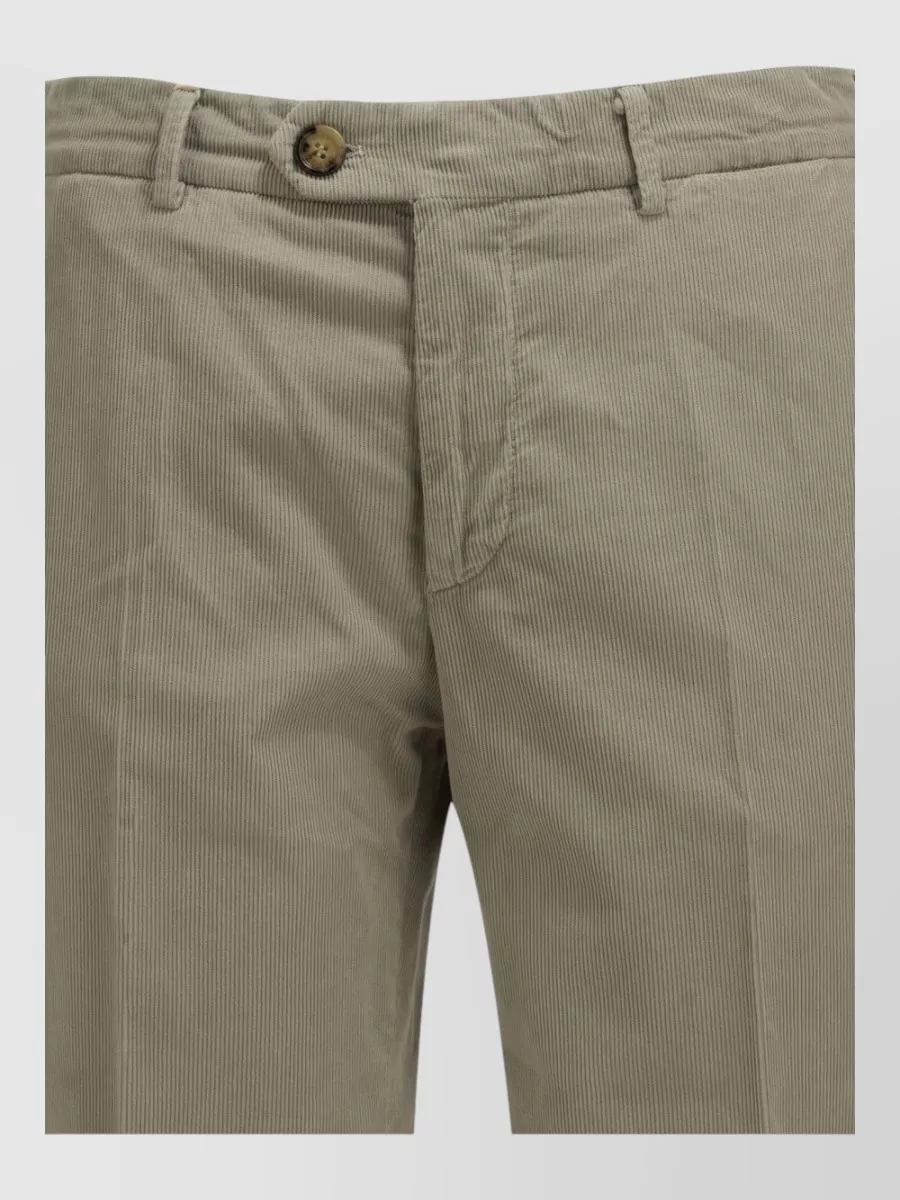 Brunello Cucinelli cotton velvet straight-leg trousers