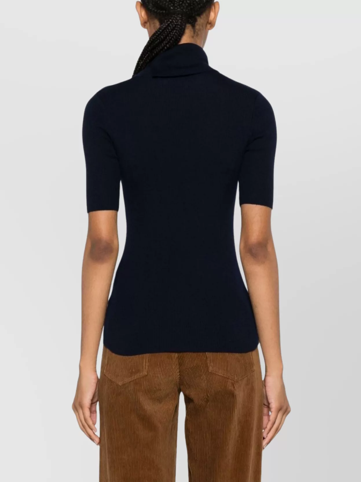 P.a.r.o.s.h Leila Turtleneck Wool Knit Top In Blue