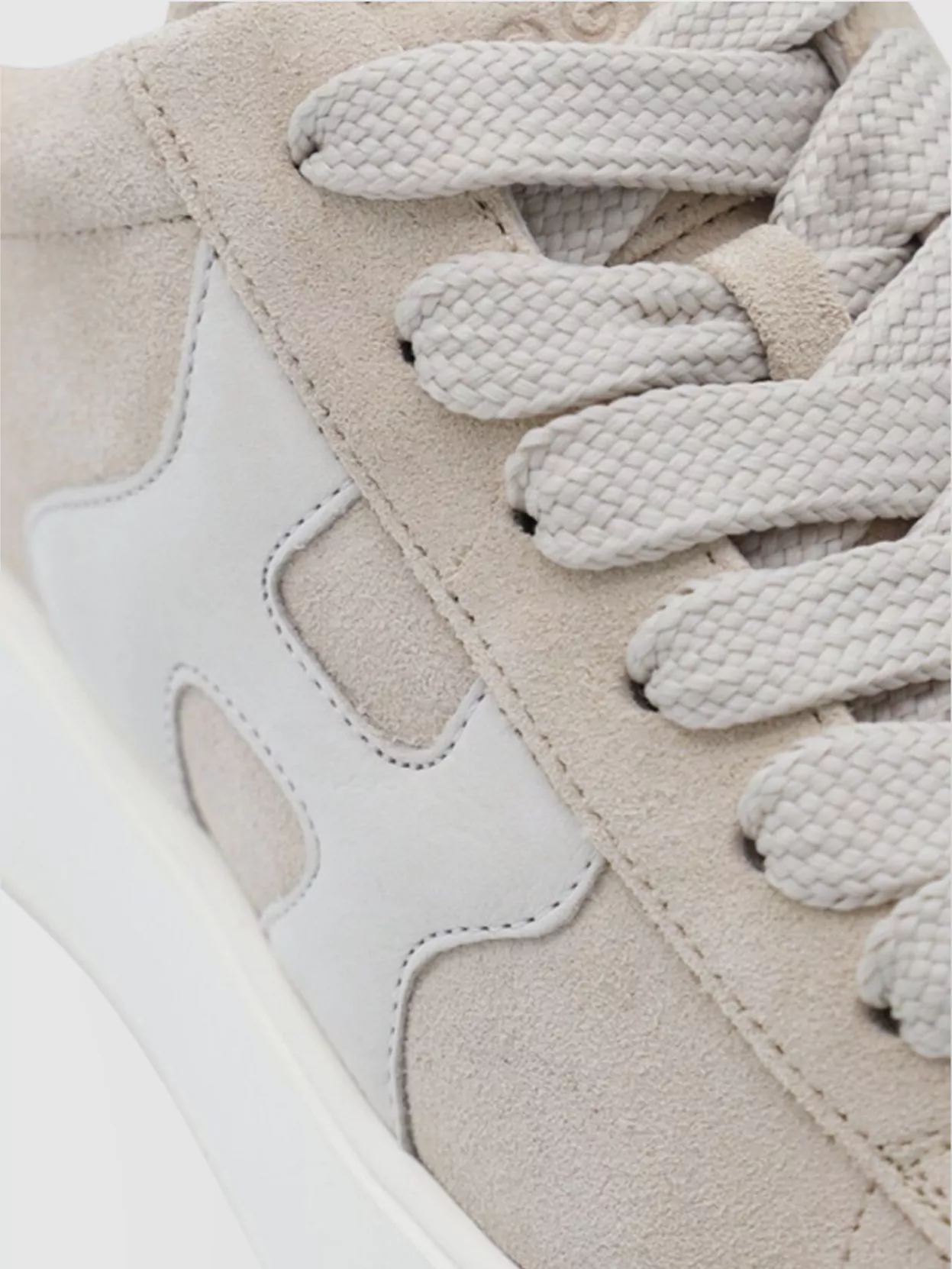 Hogan Low Top Sneakers With Rubber Sole And Suede Upper