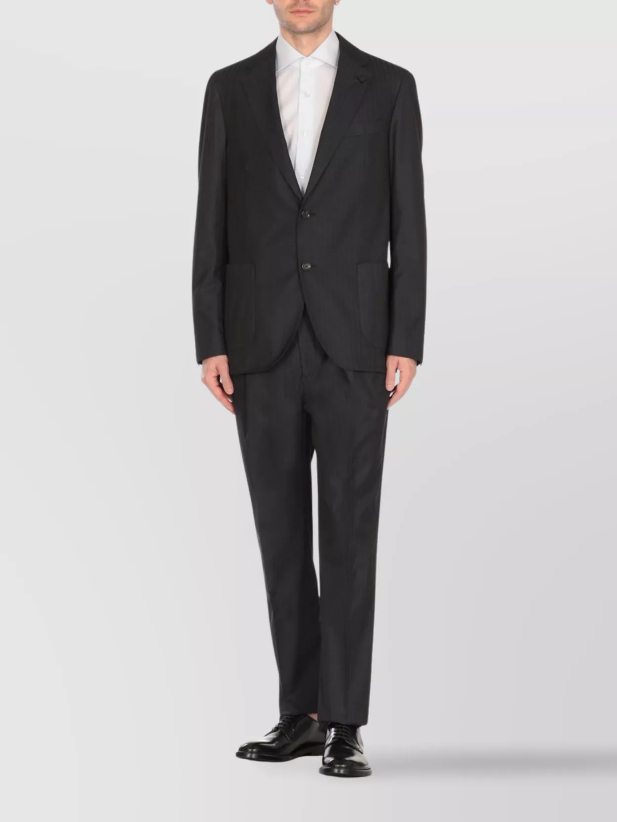 Lardini Tailored Double-breasted Suit With Peak Lapel