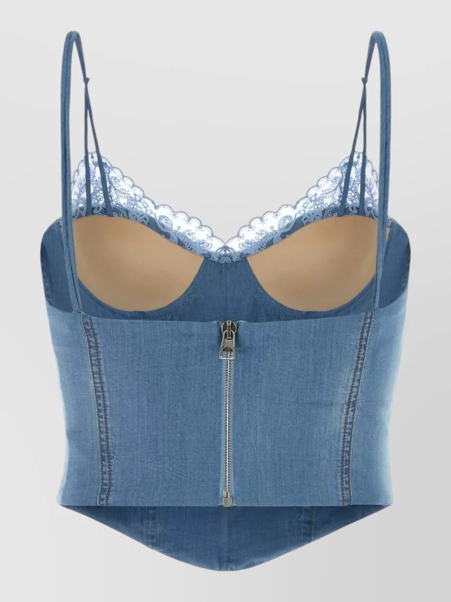 Ermanno Scervino Denim Bodice