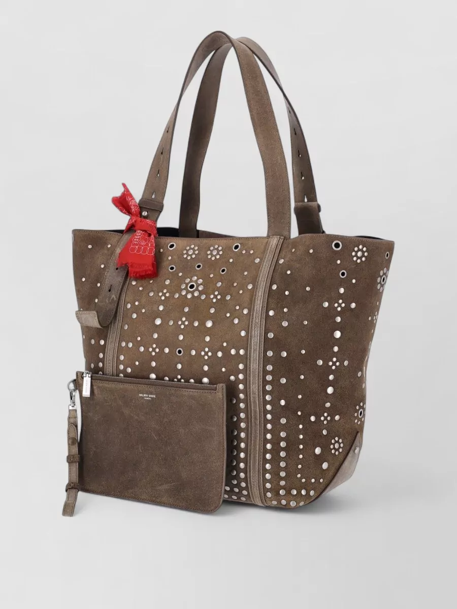 Golden Goose Golden Logo Leather Tote Bag