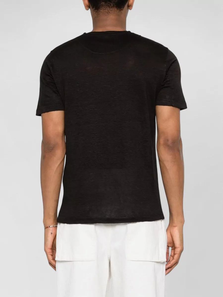 120% Lino Linen Crew-Neck T-Shirt