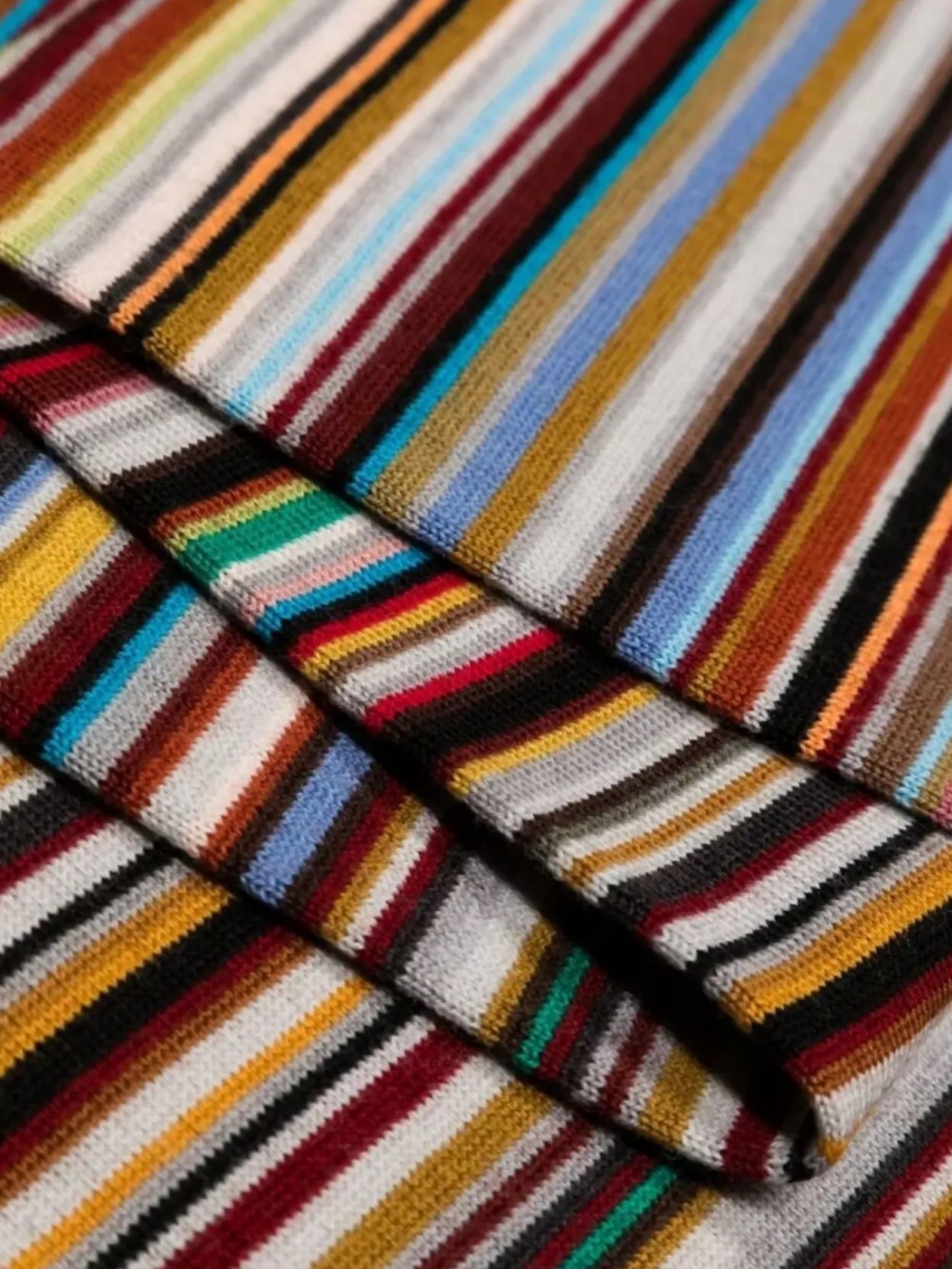 Paul Smith Men’s Knitted Stripe Scarf