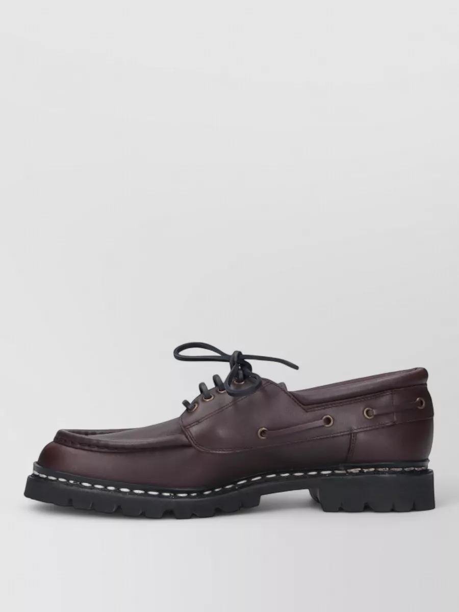 Paraboot Leather Boat Shoes