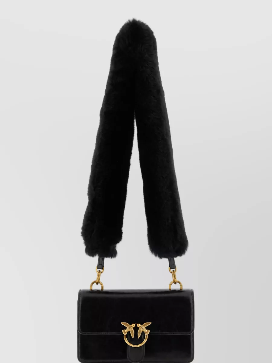 Pinko Love Bag One Mini Leather Clutch Bag