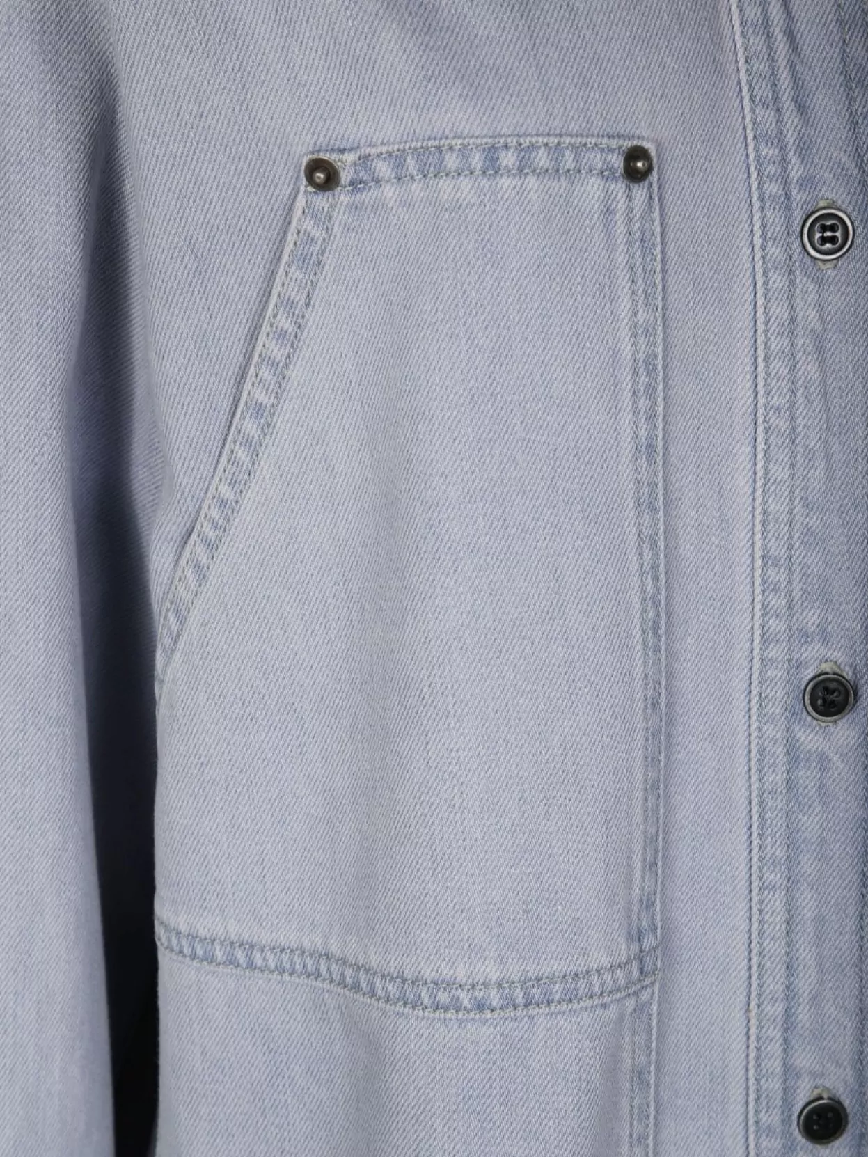 Isabel Marant Étoile Gb Long Sleeves Collared Neck Chest Pockets In Blue