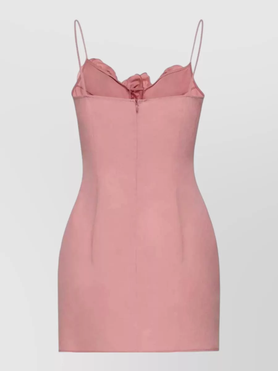 Magda Butrym Silk Cotton Floral-Detail Mini Dress