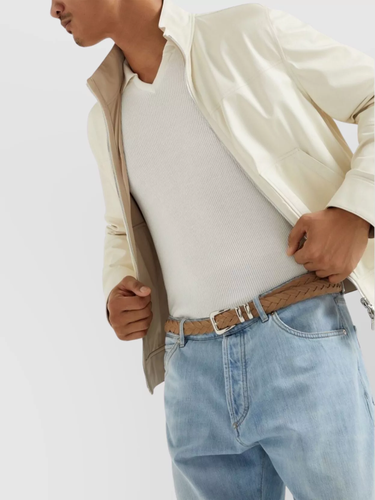 Brunello Cucinelli Reversible Bomber Jacket Leather