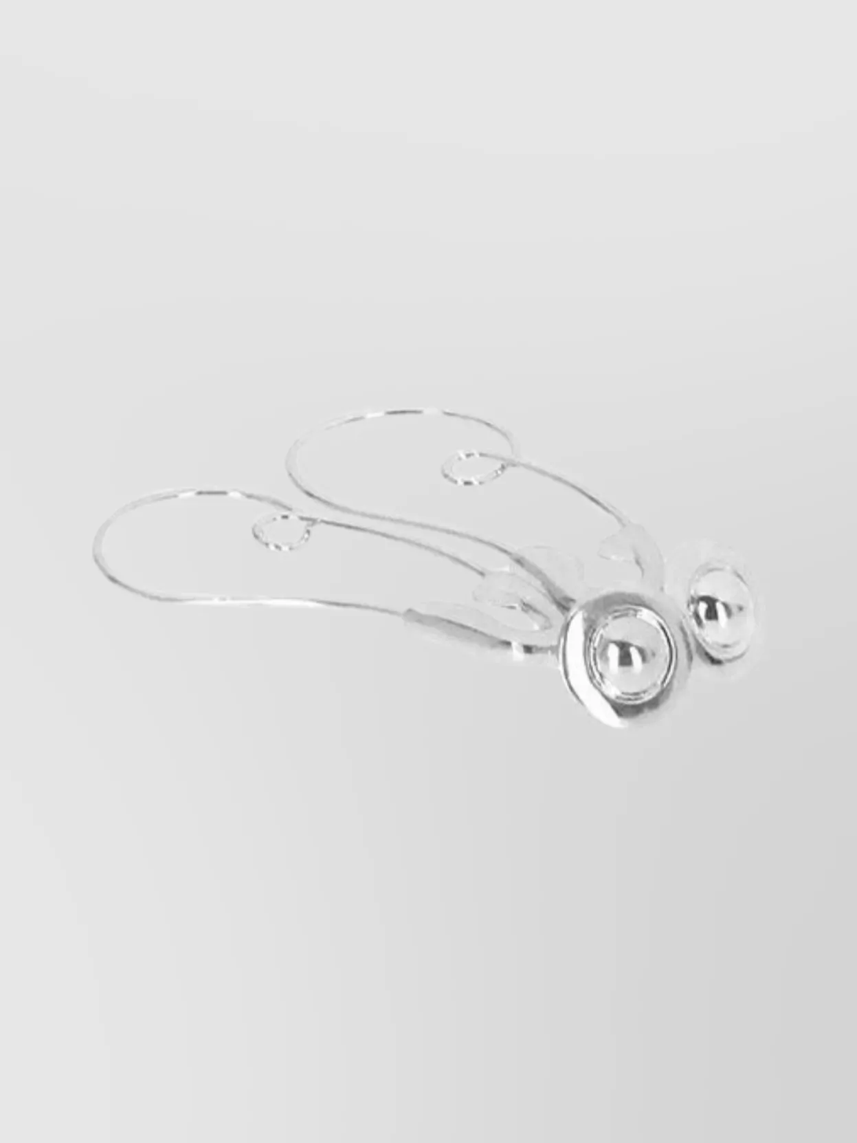 Vivienne Westwood Brass Drop Hoop Earrings With Orb Pendant