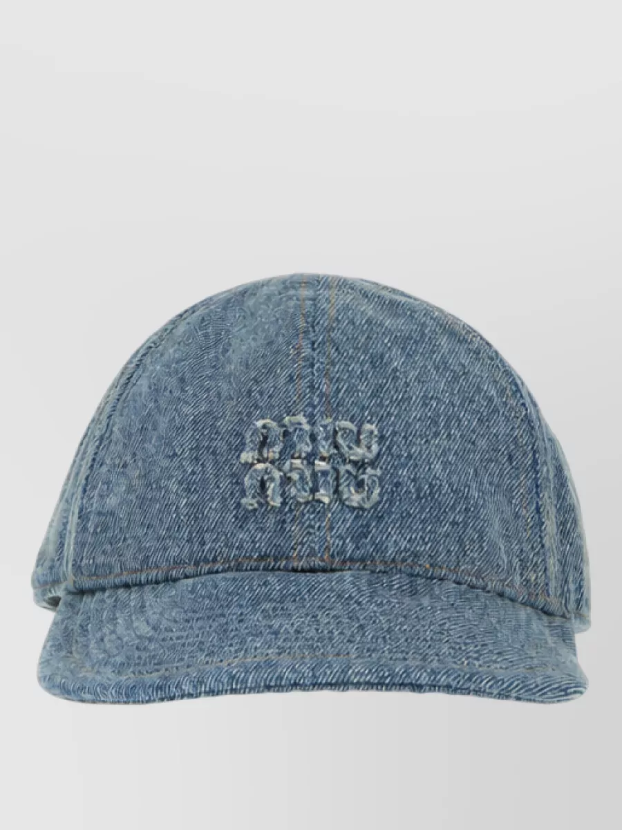 Miu Miu denim baseball cap