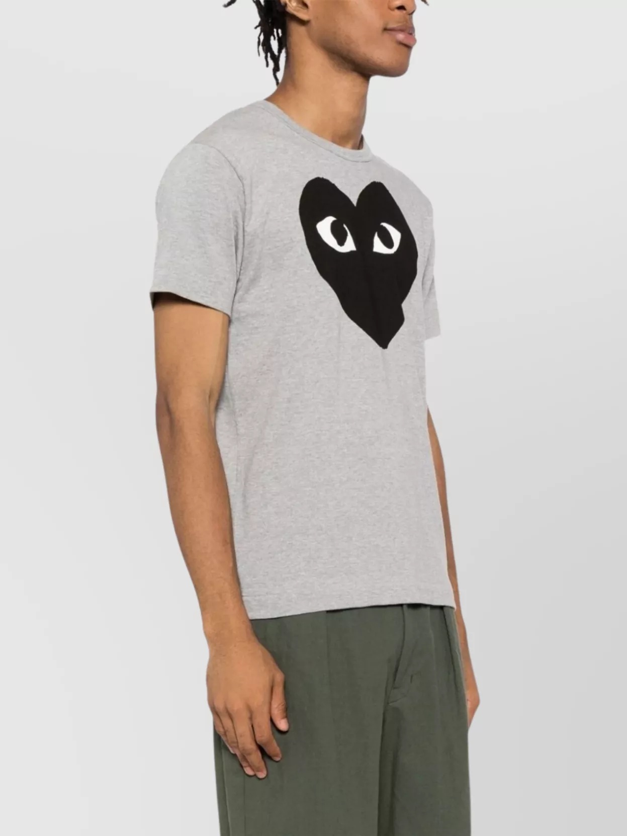 Comme Des Garçons Heart Logo Crew Neck T-Shirt