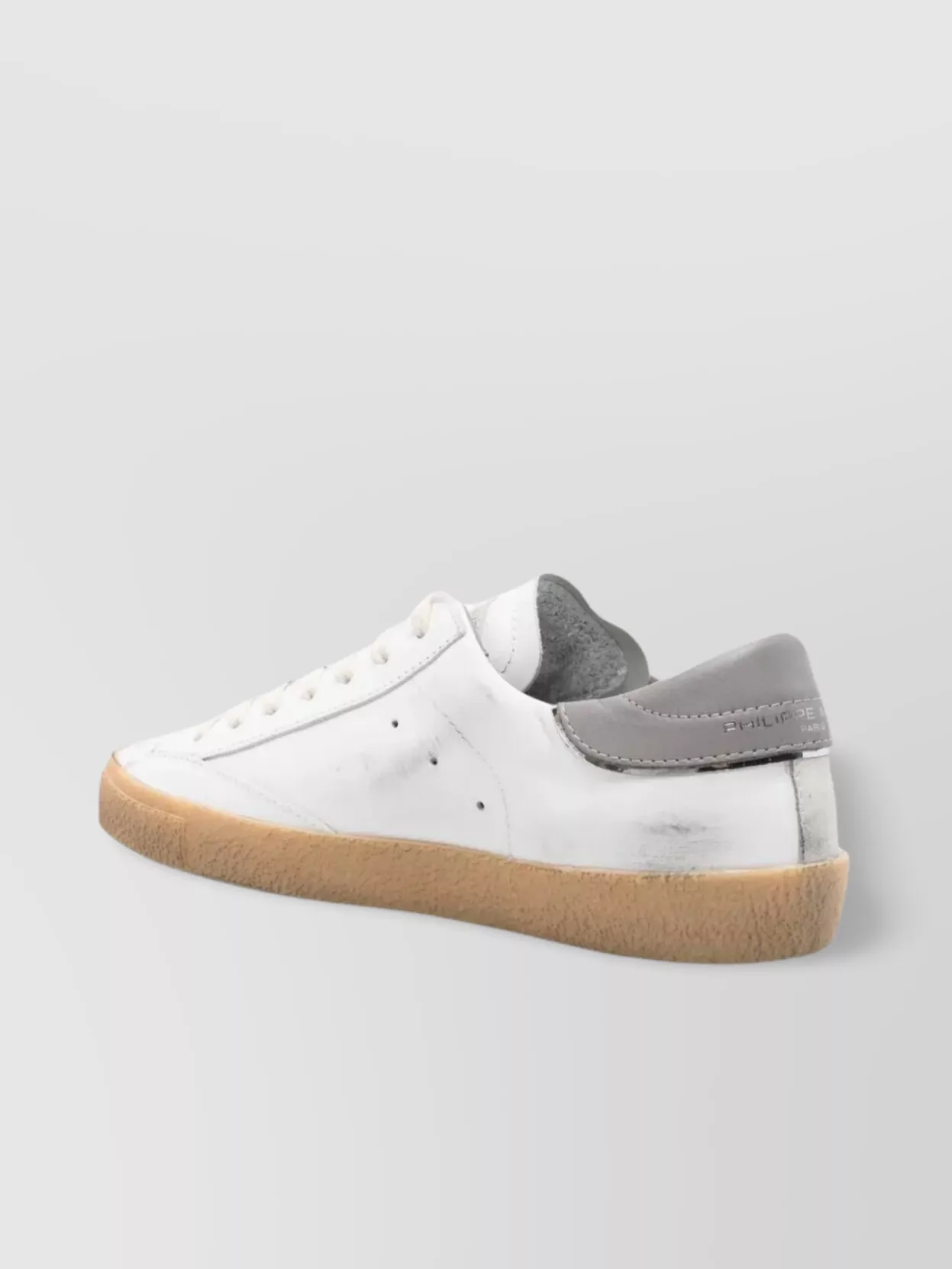 Philippe Model Low Top Sneakers With Perforated Round Toe