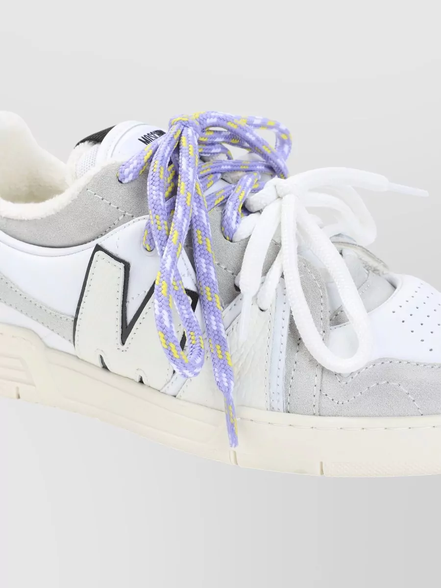 Moschino Leather Low-Top Sneakers