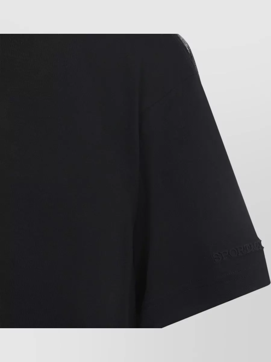 Sportmax Cotton Pleated Back T-Shirt
