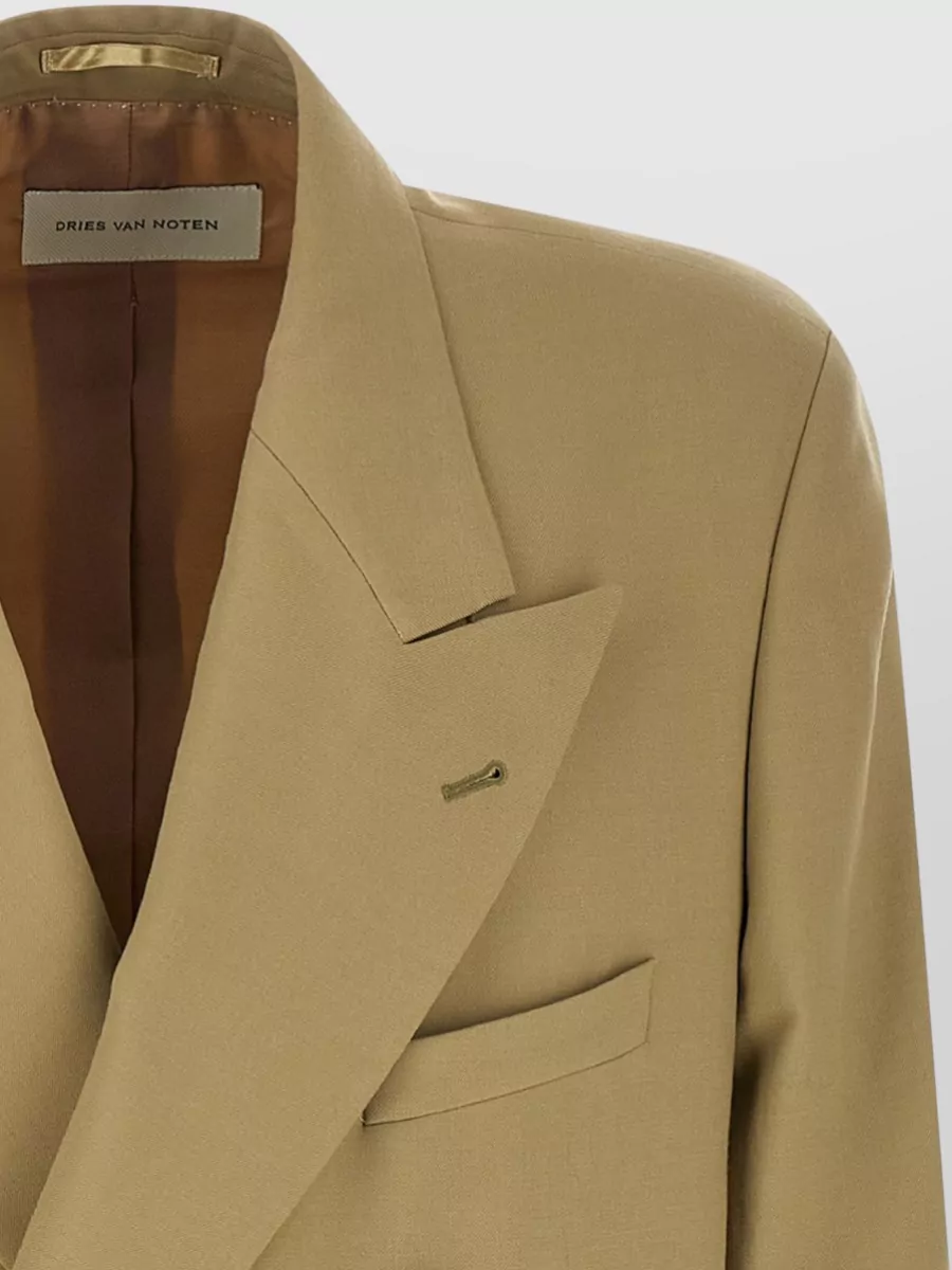 Dries Van Noten Bosier Blazer Double Breasted Notch Lapel