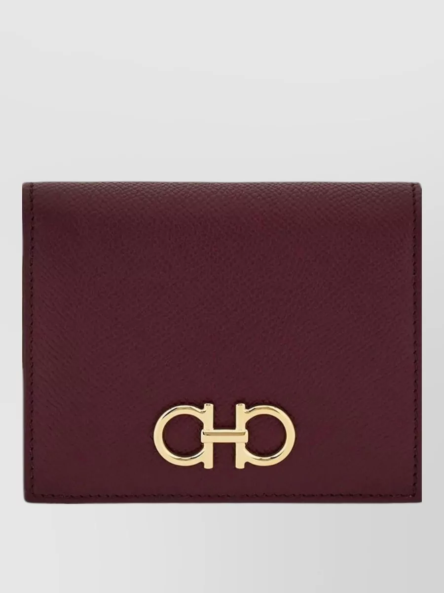 Ferragamo Leather Compact Wallet