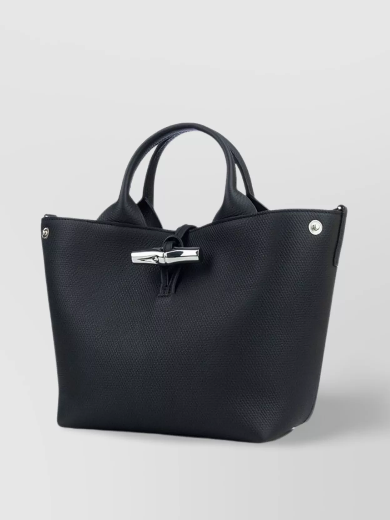Longchamp Handbags With Metal Hardware And Textured Surface