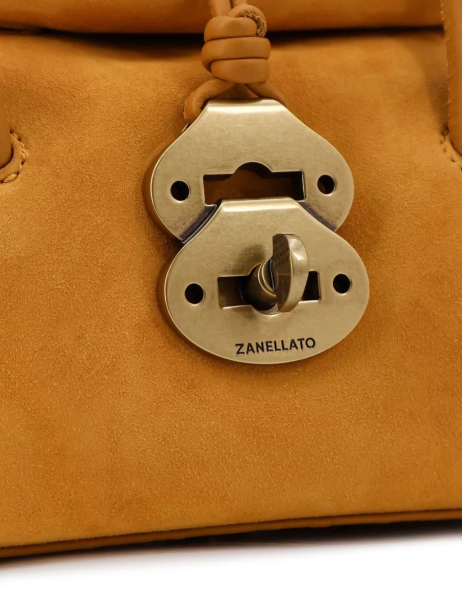 Zanellato Leather Studded Shoulder Bag