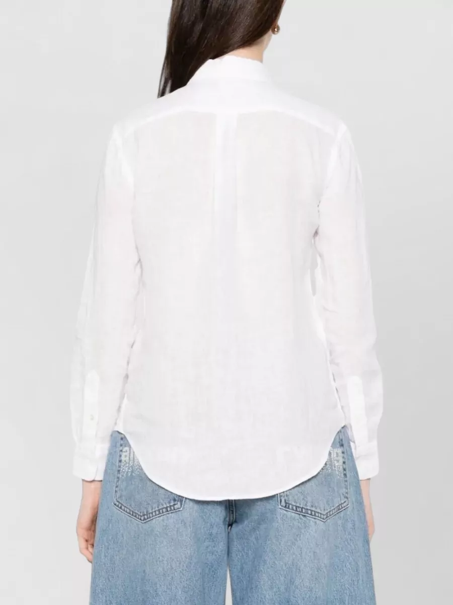 Polo Ralph Lauren Linen Shirt Long Sleeves Buttoned Cuffs