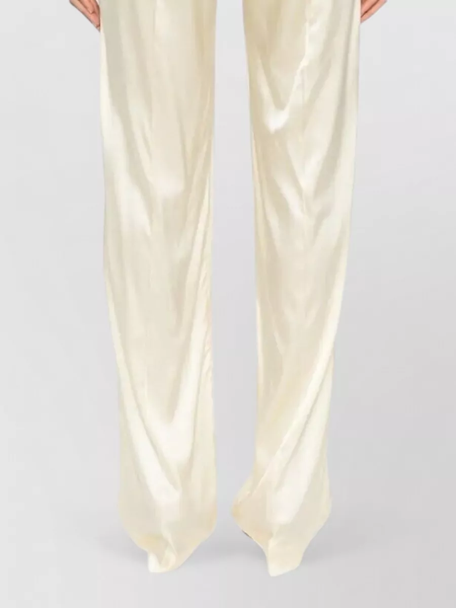 Tom Ford Stretch Silk Satin Pajama Trousers Side Pockets
