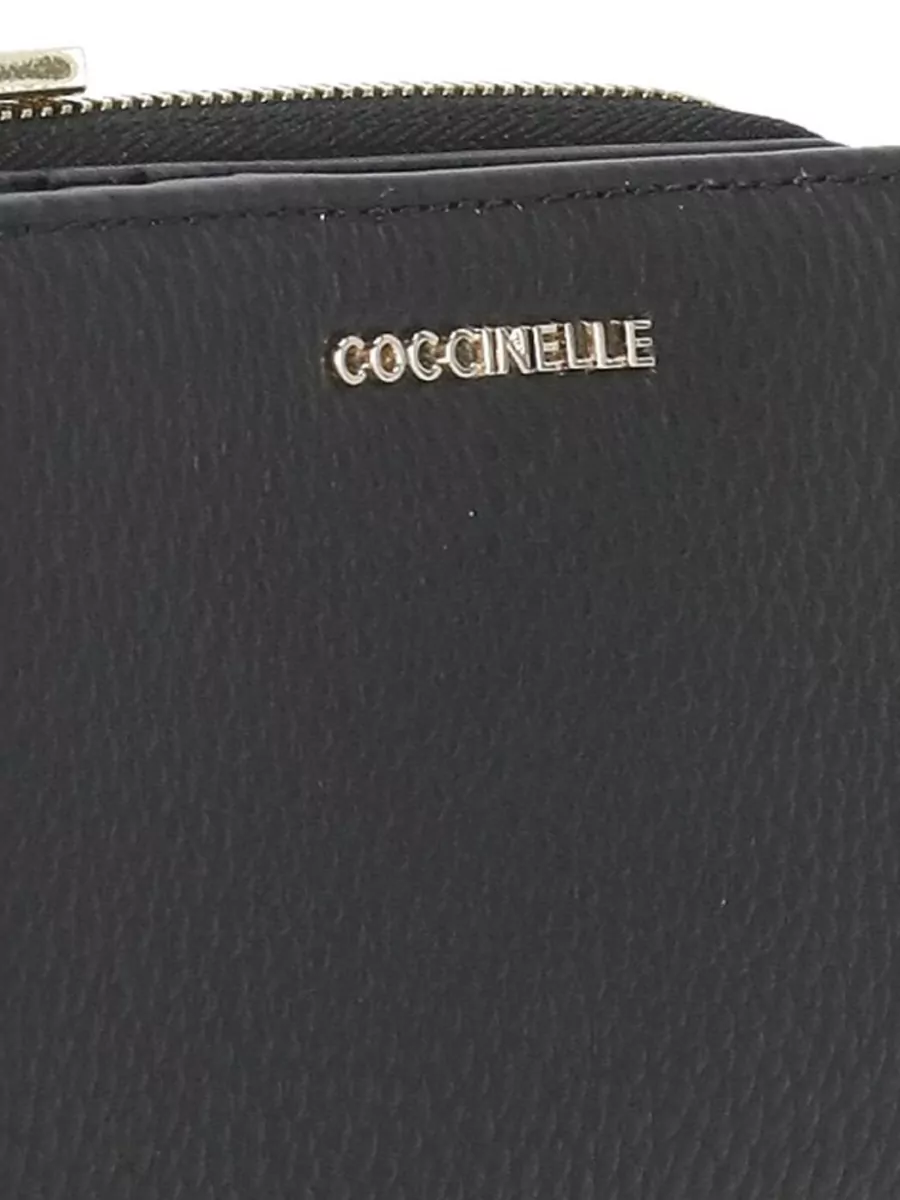Coccinelle Textured Leather Compact Folding Cardholder