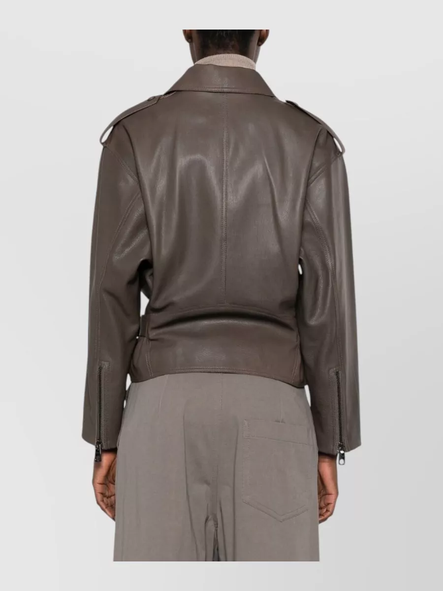 Emporio Armani Leather Biker Jacket