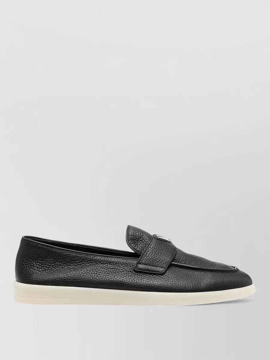 Prada leather loafers