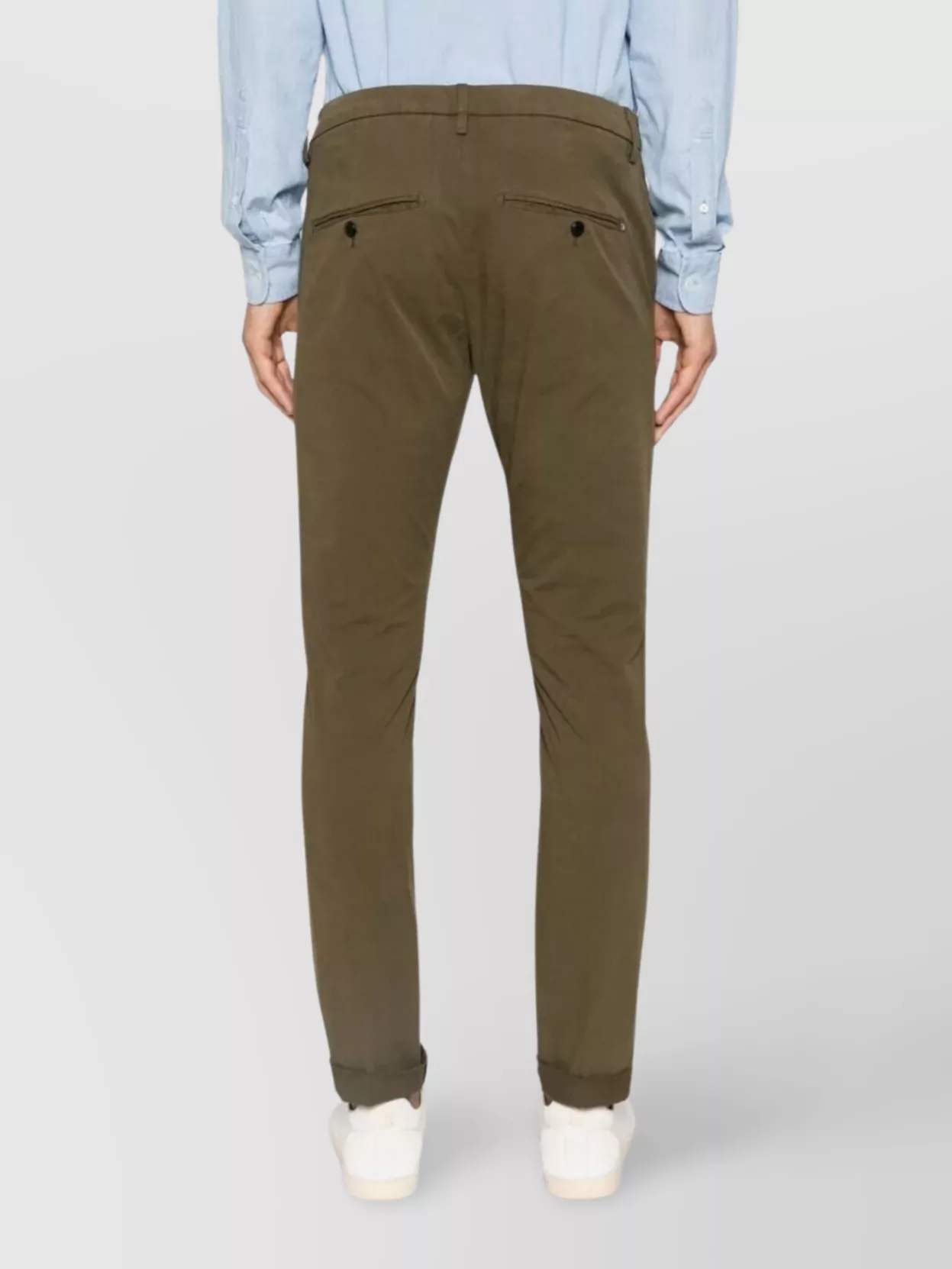 Dondup Gaubert Jeans With Pockets And Loops In Brown