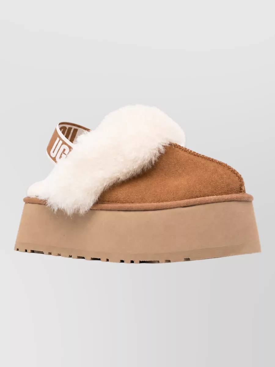 Ugg Suede Leather Platform Mules