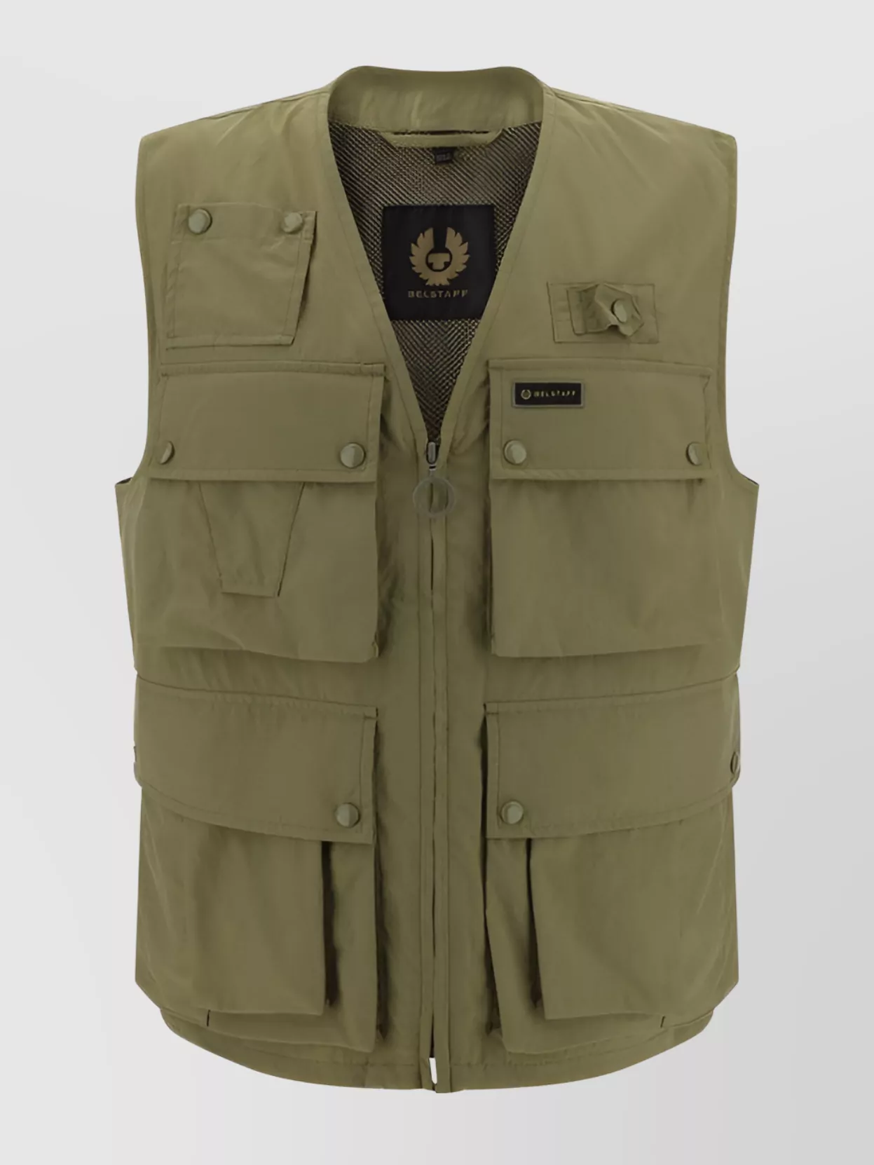 Shop Belstaff Mastercast Cargo Vest Adjustable Tabs
