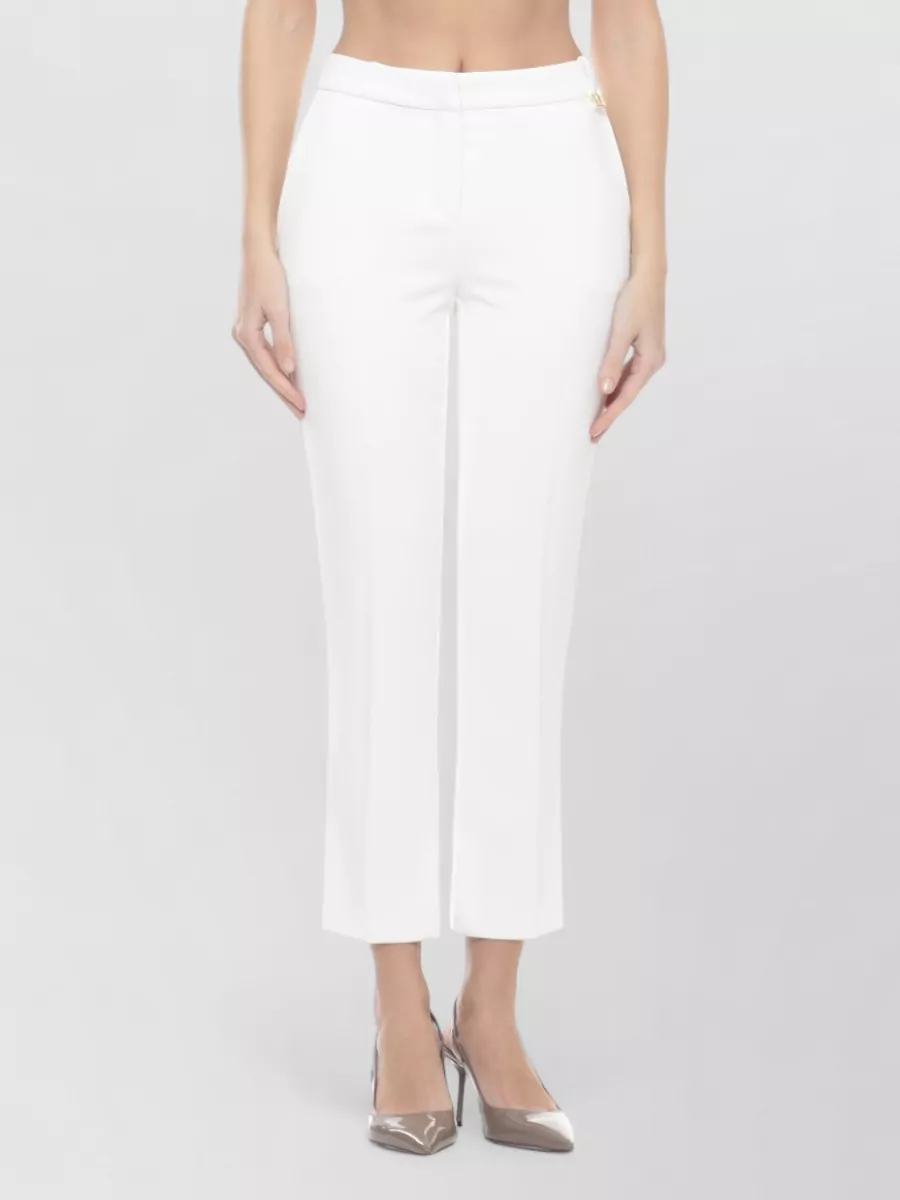 Elisabetta Franchi Cropped Straight-Leg Trousers