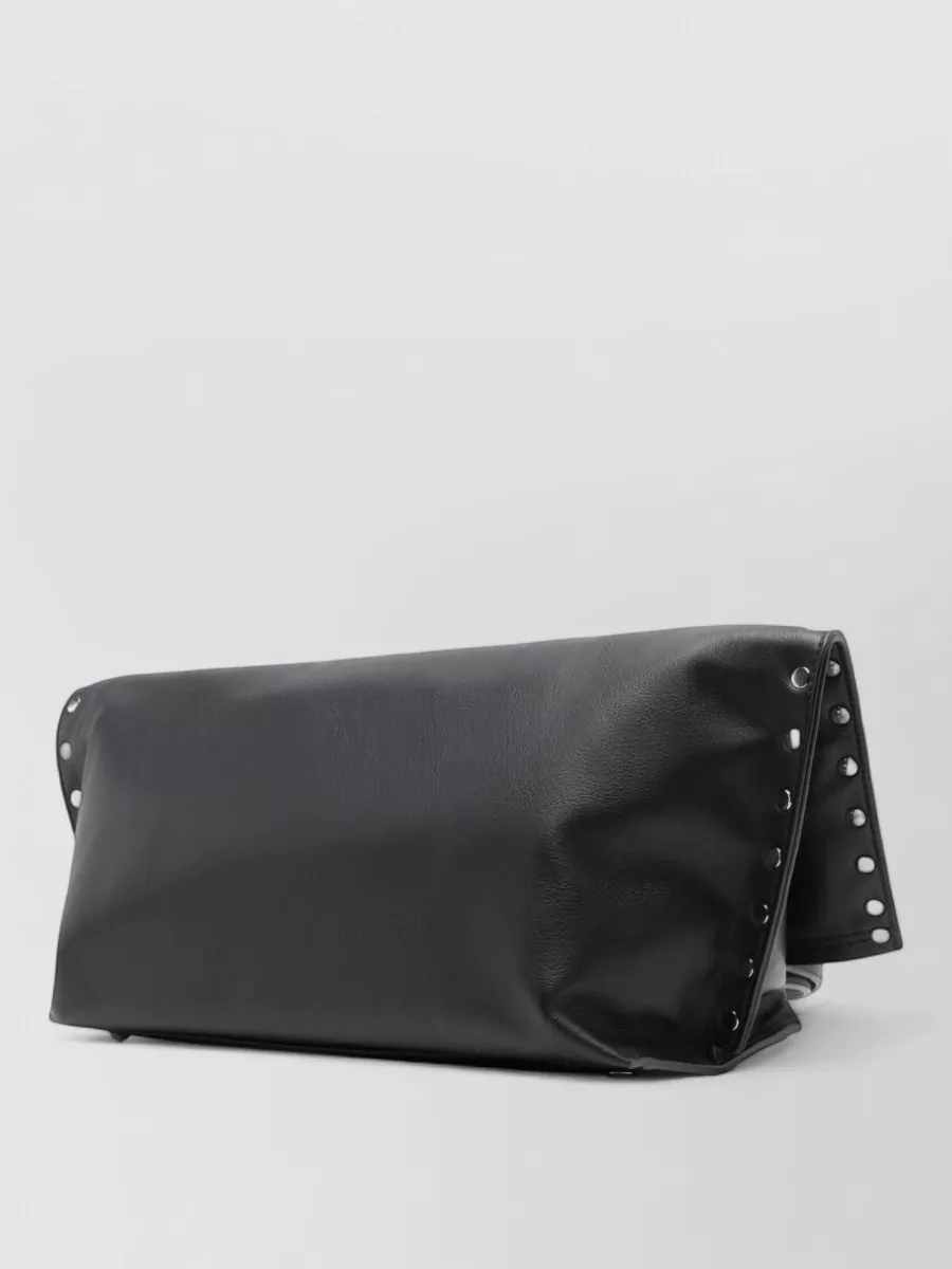 Zanellato Leather Foldover Tote Bag