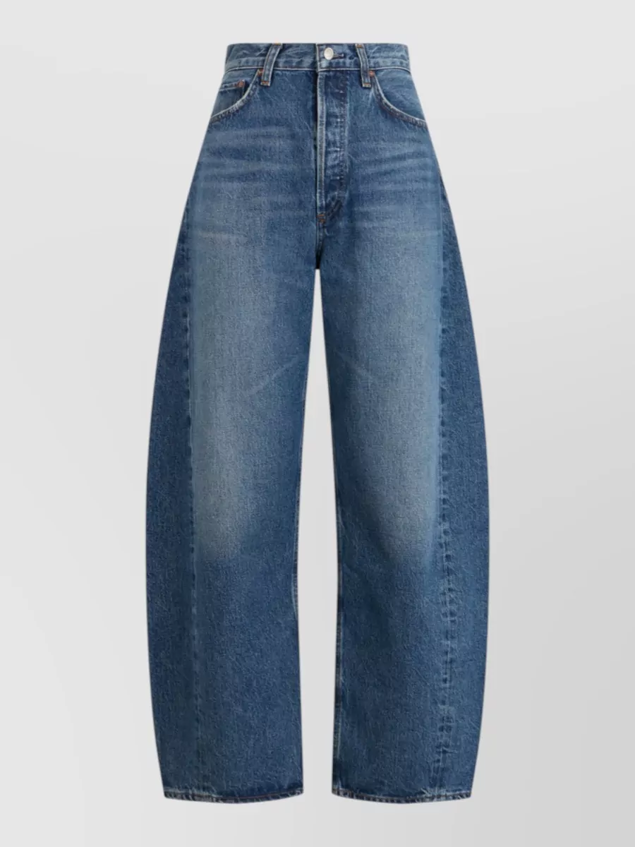 Agolde denim high-rise balloon jeans