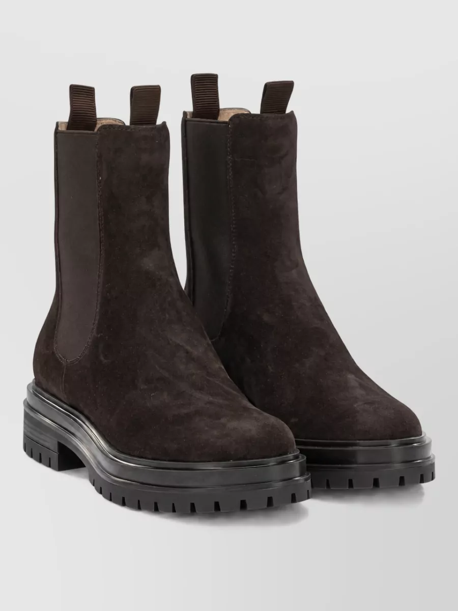 Gianvito Rossi Suede Leather Chelsea Boots