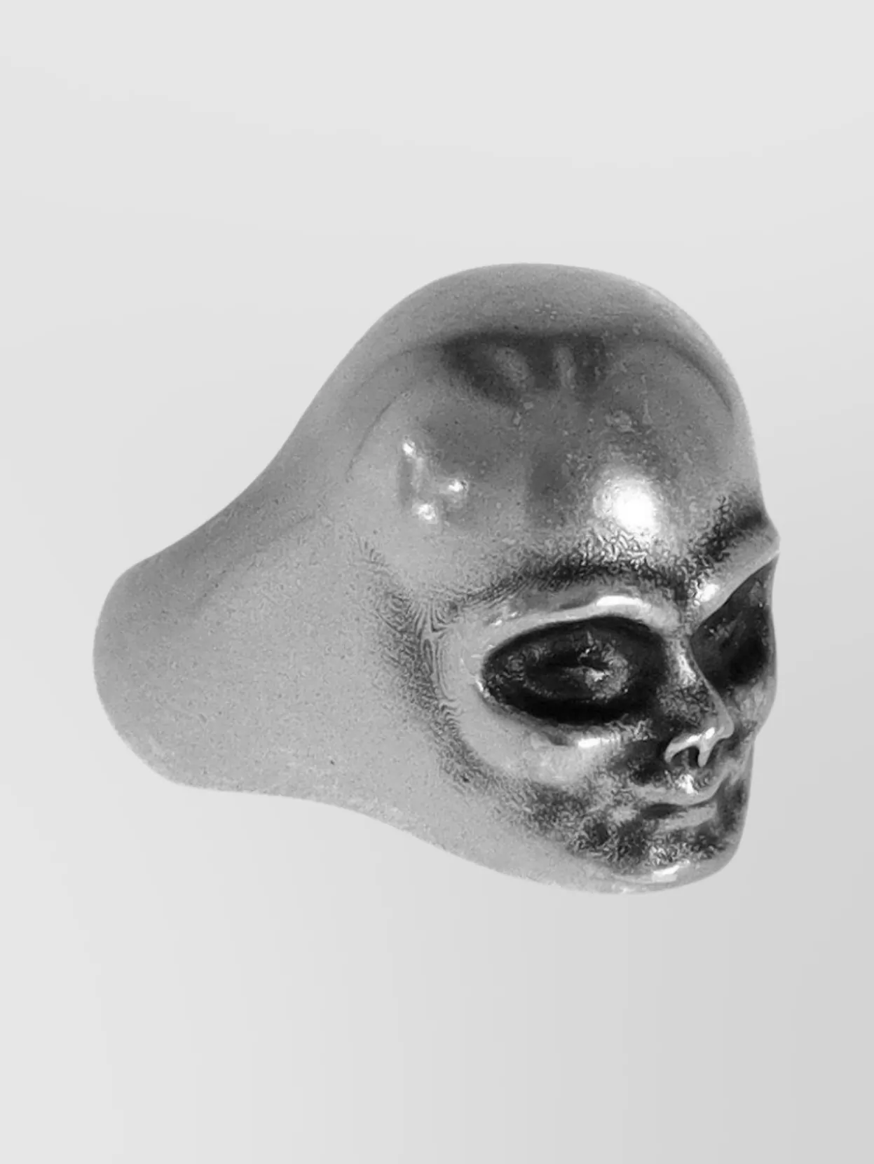 Ann Demeulemeester Sculptural Shape Metallic Finish Ring