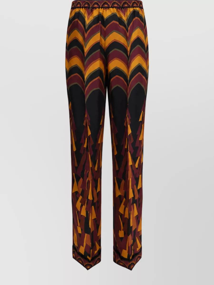 Pucci Silk Straight-Leg Trousers