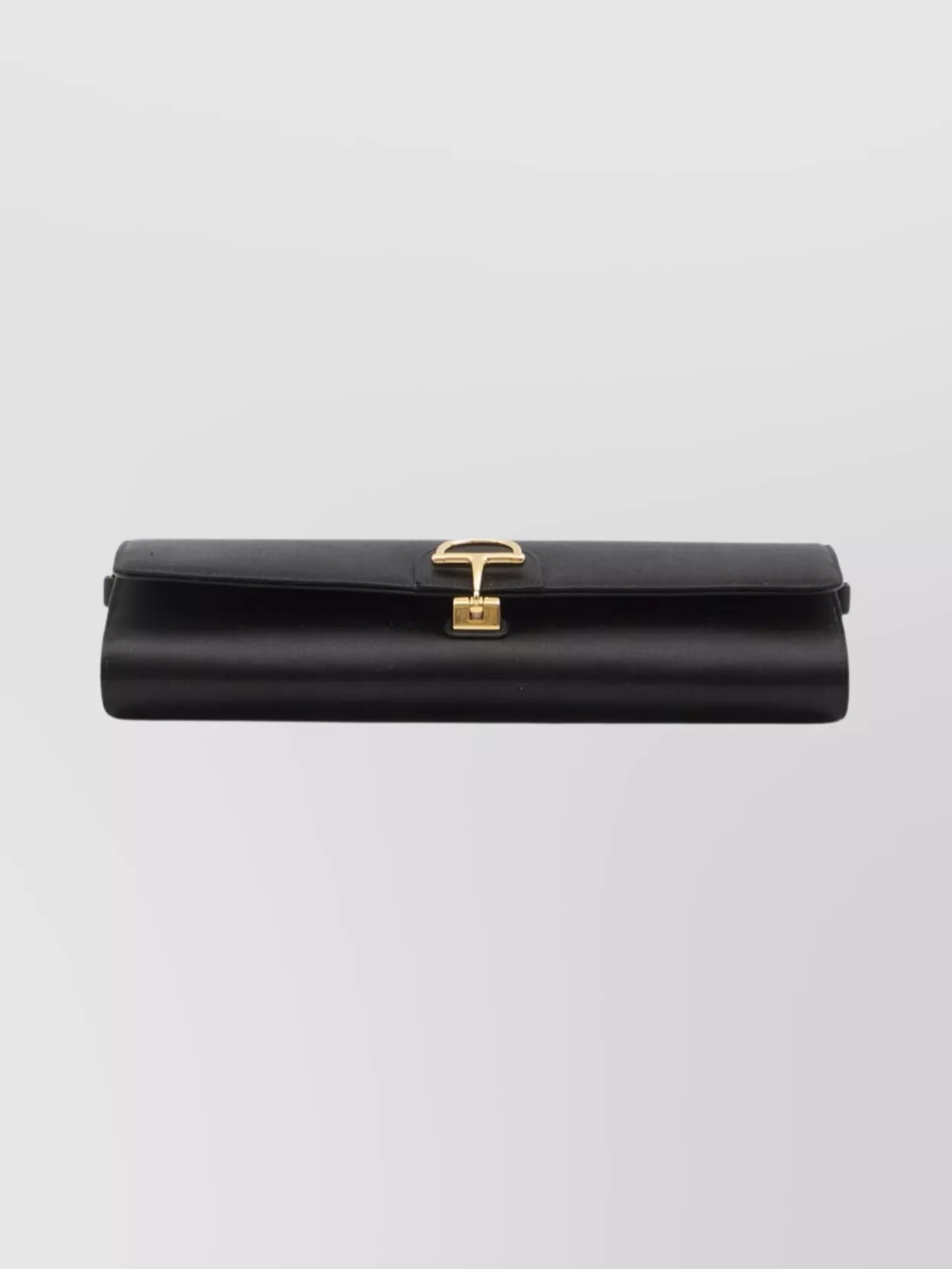 Gucci Satin Clutch Bag And Chain Strap