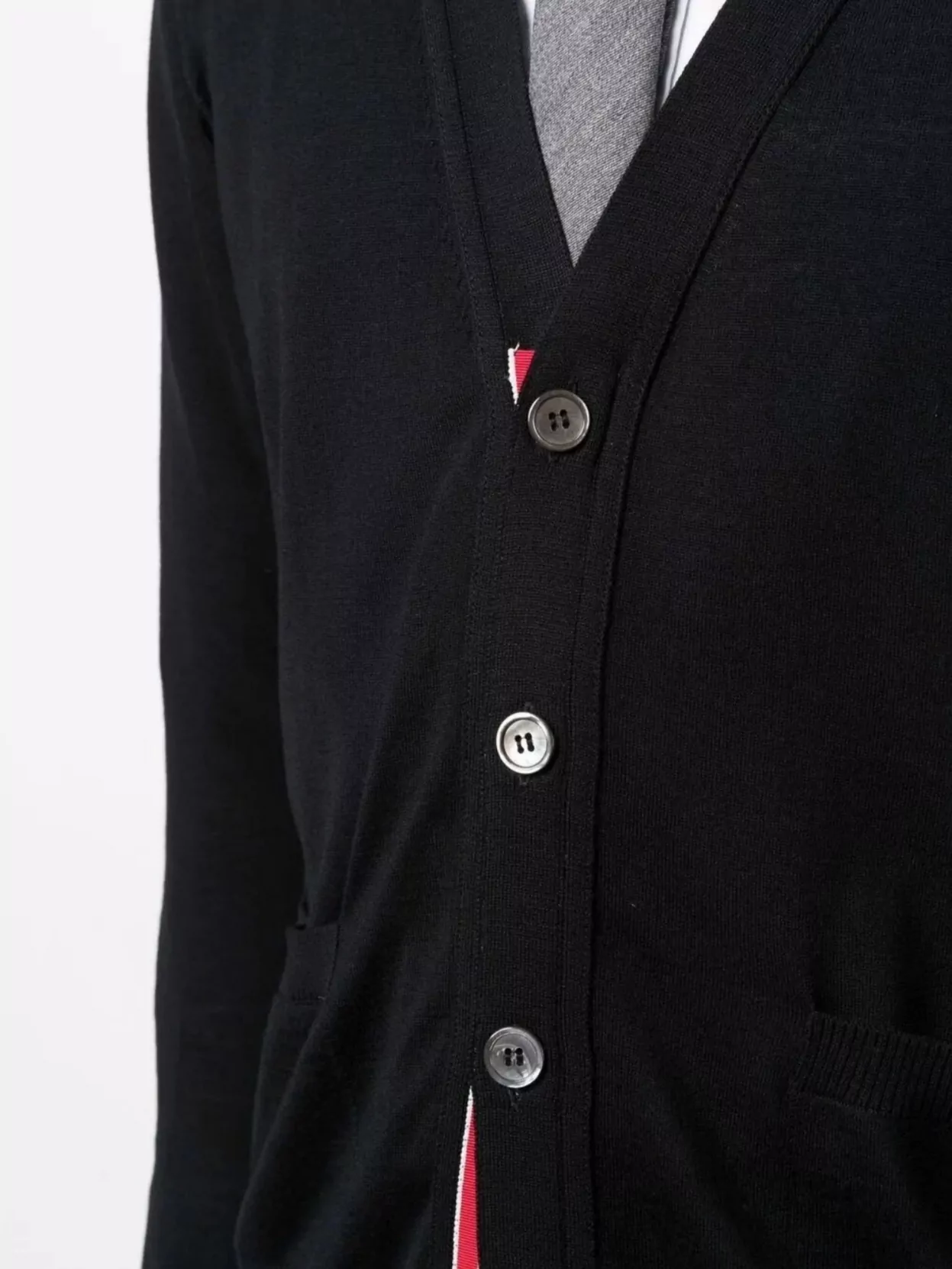 Thom Browne Classic V-neck Cardigan In Fine Merino Wool With 4bar Stripes Clothing