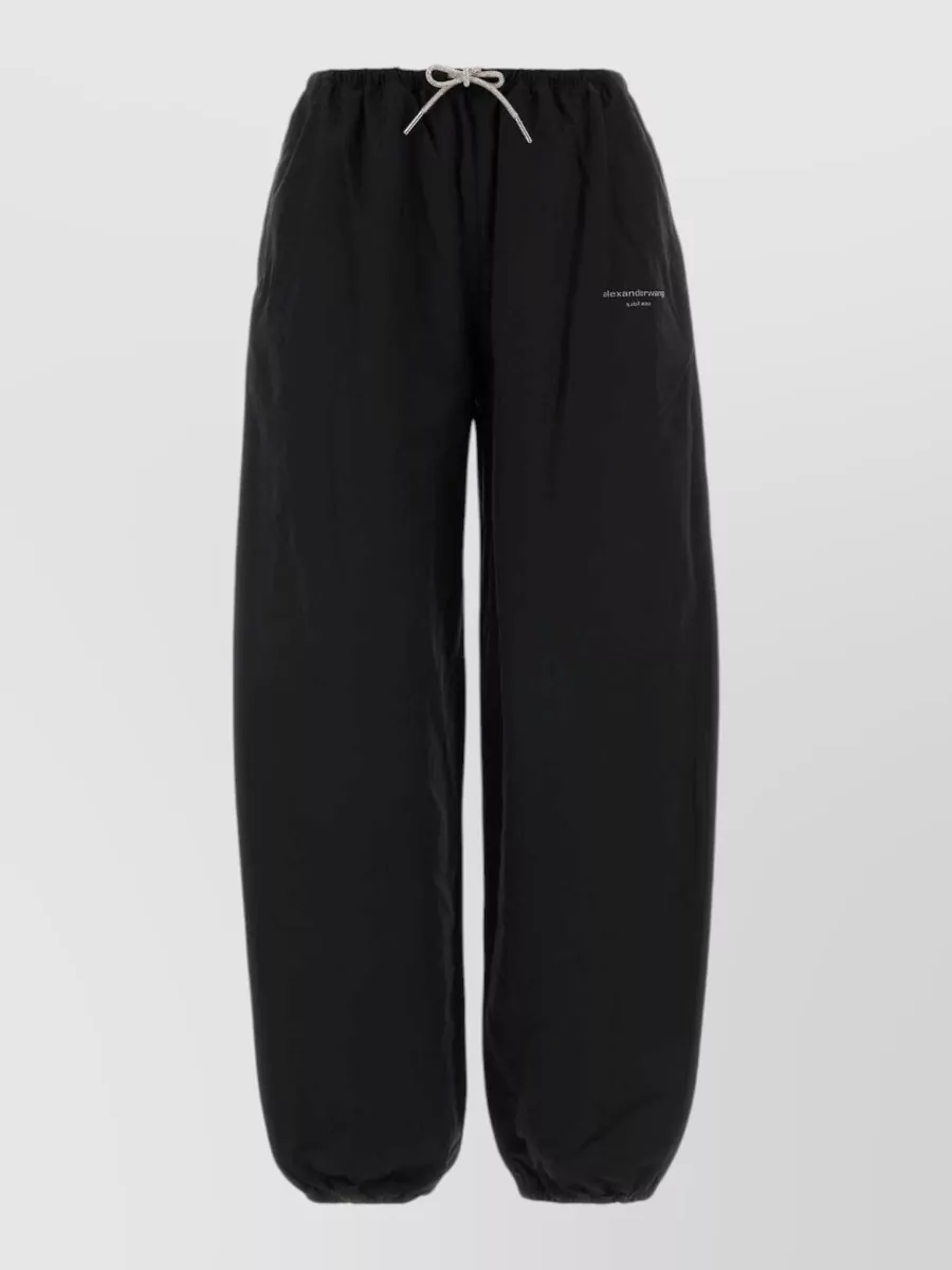 Alexander Wang logo jersey joggers