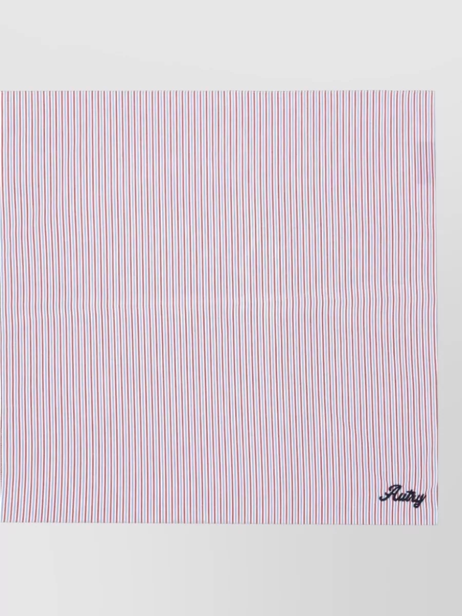 Autry embroidered cotton scarf