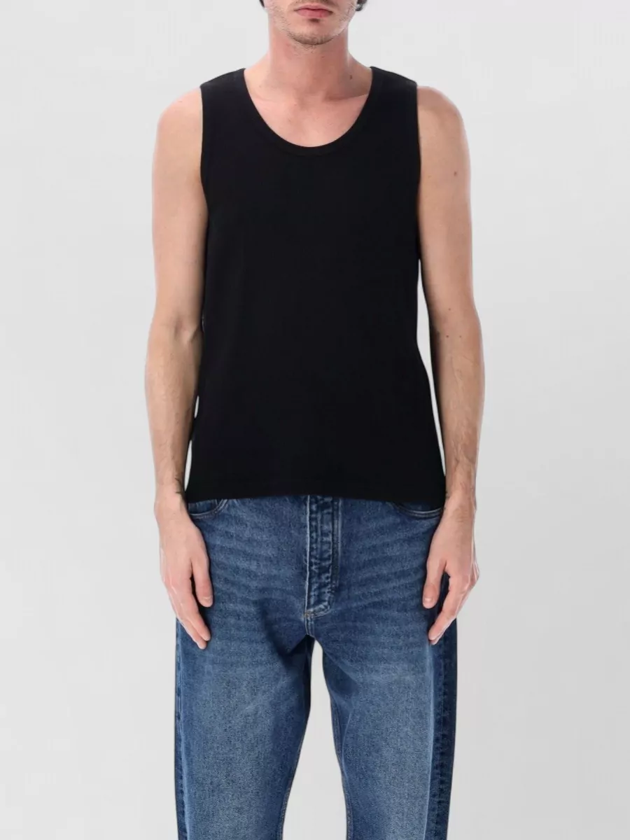 Studio Nicholson Cotton Open-Knit Tank Top