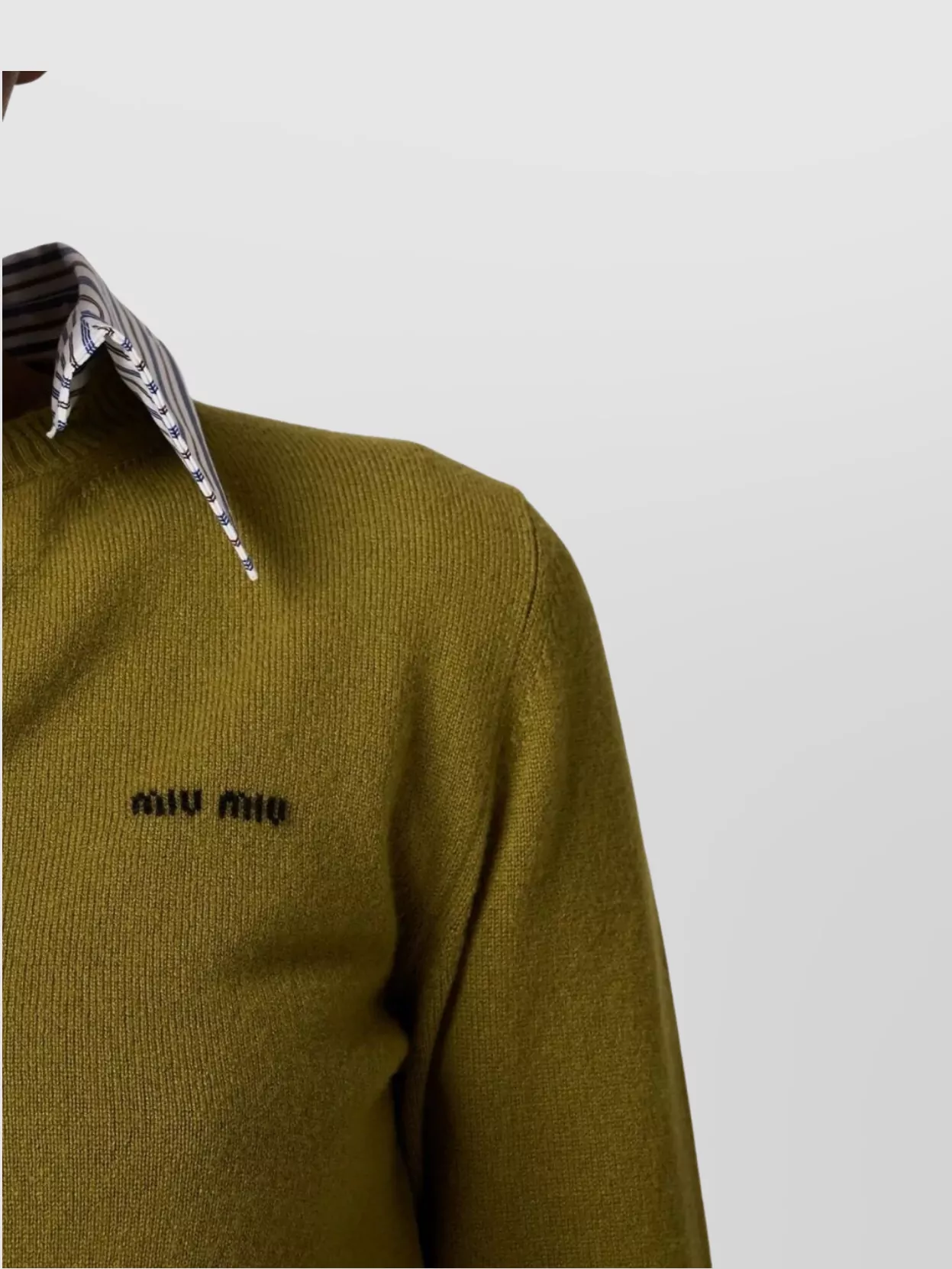 Miu Miu Cashmere Knitwear Detachable Collar